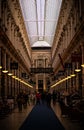 Vertical shot of the interior of a luxury shopping mall in Denhaag, Netherlands Royalty Free Stock Photo