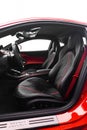 Vertical shot of the interiors of the Ferrari 812 super fast