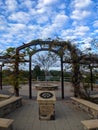 Vertical shot of International Rotary Club Dedication Garden at the Santa Clarita Aquatic Center