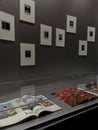 Vertical shot of a Japanese culture exhibition in a museum in Kyoto