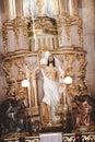 Vertical Shot Of Jesus Christ Statue In The Church