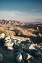 Vertical shot of the Keys View height, Joshua Tree National Park, California USA