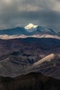 Vertical shot of the Kunlun Mountain in Xigaze Everest National Park, Tibet, China