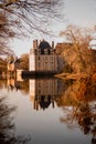 Vertical shot of the La Ferte-Saint-Aubin. Centre-Val de Loire, France Royalty Free Stock Photo