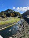 Vertical shot of the Lynton & Lynmouth (Little Switzerland) harbor in England