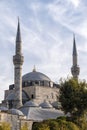 Vertical Shot Of Mihrimah Sultan Mosque, Uskudar, Istanbul, Turkey Royalty Free Stock Photo