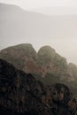 Vertical shot of a mountainous area in San Vito Lo Capo in Sicily, Italy