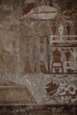 Vertical shot of murals of an old temple of Queen Hatshepsut Royalty Free Stock Photo