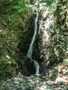 Vertical shot of Niju Falls, near Oyama Afuri Shrine, Isehara, Japan