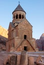 Vertical shot of Noravank Monastery in Areni, Armenia