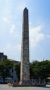 Vertical shot of the Obelisk of Theodosius at the Hippodrome in Istanbul, Turkey