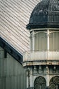 Vertical shot of an old architectural building fac