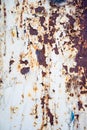 Vertical shot of an old grungy decayed metal background Royalty Free Stock Photo