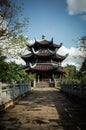 Vertical shot of the outstanding  Bai Dinh Temple in Ninh BÃÂ¬nh Province, Vietnam Royalty Free Stock Photo