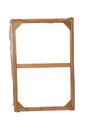 Vertical shot of a painting frame isolated on a white background Royalty Free Stock Photo