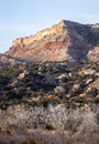 Vertical shot of the Palo Duro Canyon in the Texas Panhandle