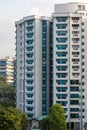 Vertical shot of public houses in Sembawang, Singapore