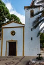 Vertical shot of restaurant 'Rebate' and 'Ermita' church, near San Miguel in Valenciana, Spain Royalty Free Stock Photo