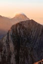 Vertical shot of rocky mountains under the sunlight - great for wallpapers