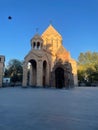 Vertical shot of the Saint Anna Church in Abovyan Street, Yerevan, Armenia
