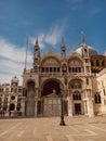 Vertical shot of Saint Mark's cathedral in Venice, Italy