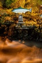 Vertical shot of a salmon statue in Ketchikan, Alaska