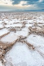 Vertical shot of salt tectonics in Ethiopia