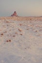 Vertical shot of sandstone formations of Navajo Nation\'s Monument Valley Park in Arizona, US Royalty Free Stock Photo