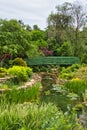 Vertical shot of a scenic landscape in Claude Monet garden in Giverny, France Royalty Free Stock Photo