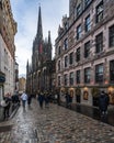 Vertical shot of Scenic view of Edinburgh Royal Mile, Scotland