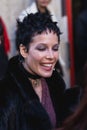 Vertical shot of the singer Halsey entering the Enfants Riches Deprimes show at Paris Fashion Week