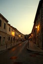 Vertical shot of the small town of Vrsar in Croatia Royalty Free Stock Photo