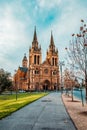 Vertical shot of the St Xaviers Cathedral in Adelaide, Australia Royalty Free Stock Photo