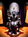 Vertical shot of the Statue of Baphomet in New England, Massachusetts Royalty Free Stock Photo