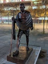 Vertical shot of the Statue of Mahatma Gandhi in Helsinki