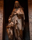 Vertical shot of the statues inside the Pantheon, Rome Royalty Free Stock Photo