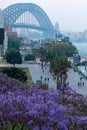 Vertical shot of Sydney Harbor Bridge. Australia. Royalty Free Stock Photo