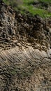 Vertical shot of the Symphony of Stones in Garni Gorge, Armenia