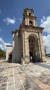Vertical shot of the temple of the sacred heart of Jesus in El Santuario, Mexico