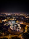 Vertical shot of Temple of Saint Sava a Serbian Orthodox church. Belgrade Royalty Free Stock Photo