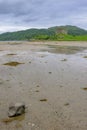 Vertical shot of the Tioram Castle on a cloudy day in Eilean Tioram, Scotland Royalty Free Stock Photo