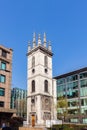 Vertical shot of Tower of London City, UK with a clear blue sky background Royalty Free Stock Photo