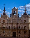 Vertical shot of the town hall of Astorga, Spain. Royalty Free Stock Photo