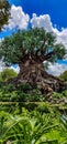 Vertical shot of the Tree of Life Animal Kingdom in Orlando Florida Royalty Free Stock Photo