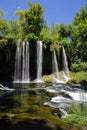 Vertical shot of Upper Duden Falls in Antalya, Turkey Royalty Free Stock Photo