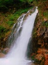 Vertical shot of the Urlatoarea waterfall in Romania