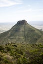 Vertical shot of the Valley of Desolation against a cloudy background Royalty Free Stock Photo