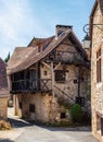 Vertical shot of the view of Carennac, one of the most beautiful villages of France Royalty Free Stock Photo