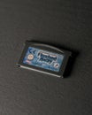 Vertical shot of a vintage Flushed Away Game Boy Advance SP Game Royalty Free Stock Photo