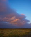 Vertical shot of the Walney sunset. Barrow-In-Furness, UK